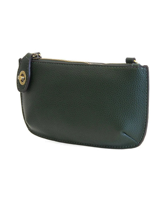 Mini Crossbody Wristlet Clutch in Highland Green
