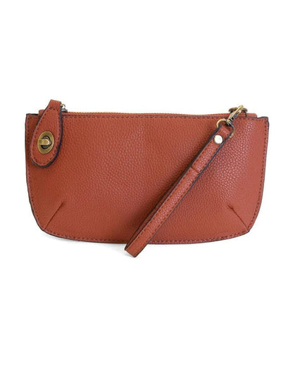 Mini Crossbody Wristlet Clutch in Amber