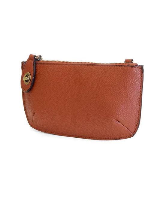 Mini Crossbody Wristlet Clutch in Amber
