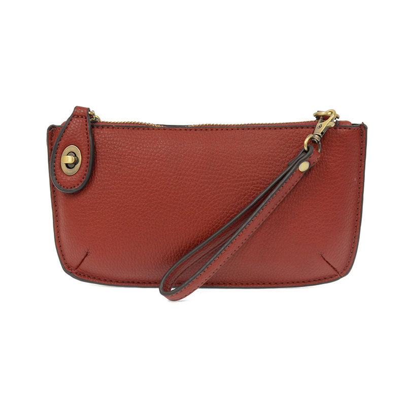 Mini Crossbody Wristlet Clutch in Garnet