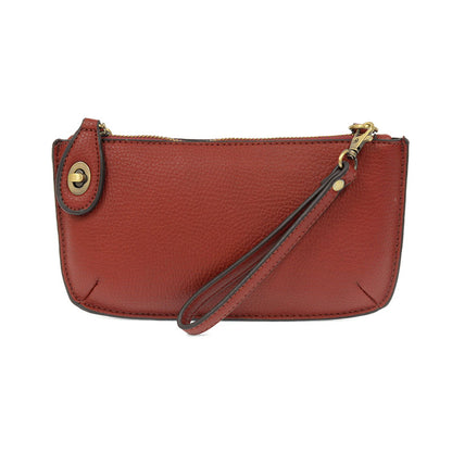 Mini Crossbody Wristlet Clutch in Garnet