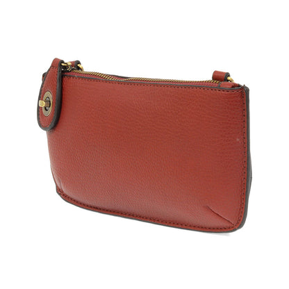 Mini Crossbody Wristlet Clutch in Garnet