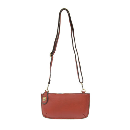 Mini Crossbody Wristlet Clutch in Garnet