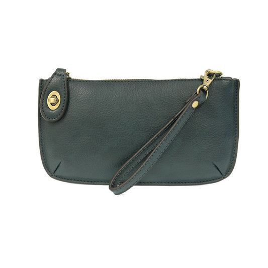 Mini Crossbody Wristlet Clutch in Dark Teal
