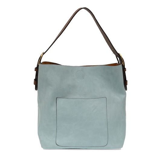 Hobo Handle Handbag in Blue Sugar