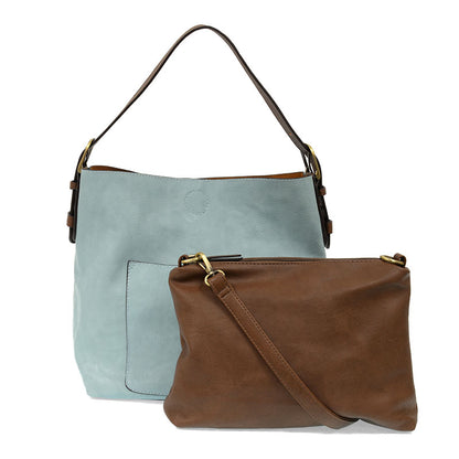 Hobo Handle Handbag in Blue Sugar