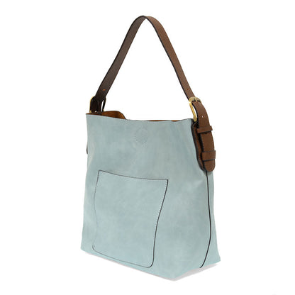 Hobo Handle Handbag in Blue Sugar