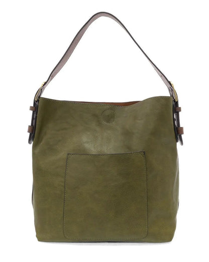 Hobo Handle Handbag in Olive Brine