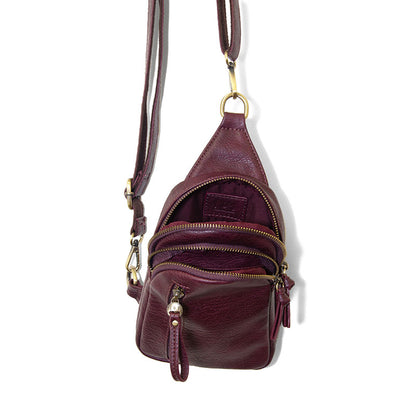 Skyler Sling Bag in Wine