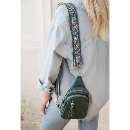 Skyler Sling Bag in Dark Teal