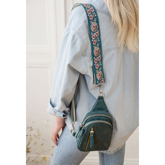 Skyler Sling Bag in Dark Teal