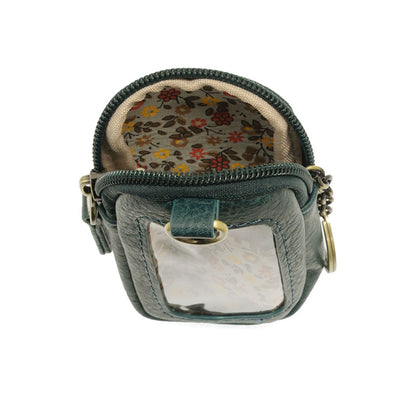 Minnie Zipper Pouch in Dark Teal