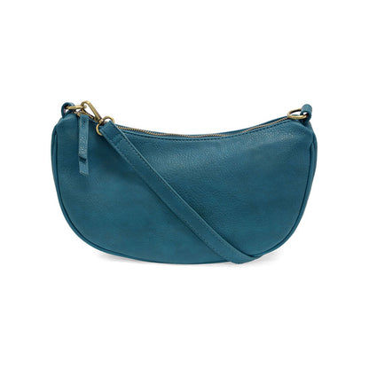 Miranda Crescent Crossbody Bag in Turquoise