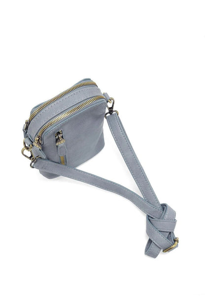 Jolene Crossbody Phone Bag in Dusty Blue