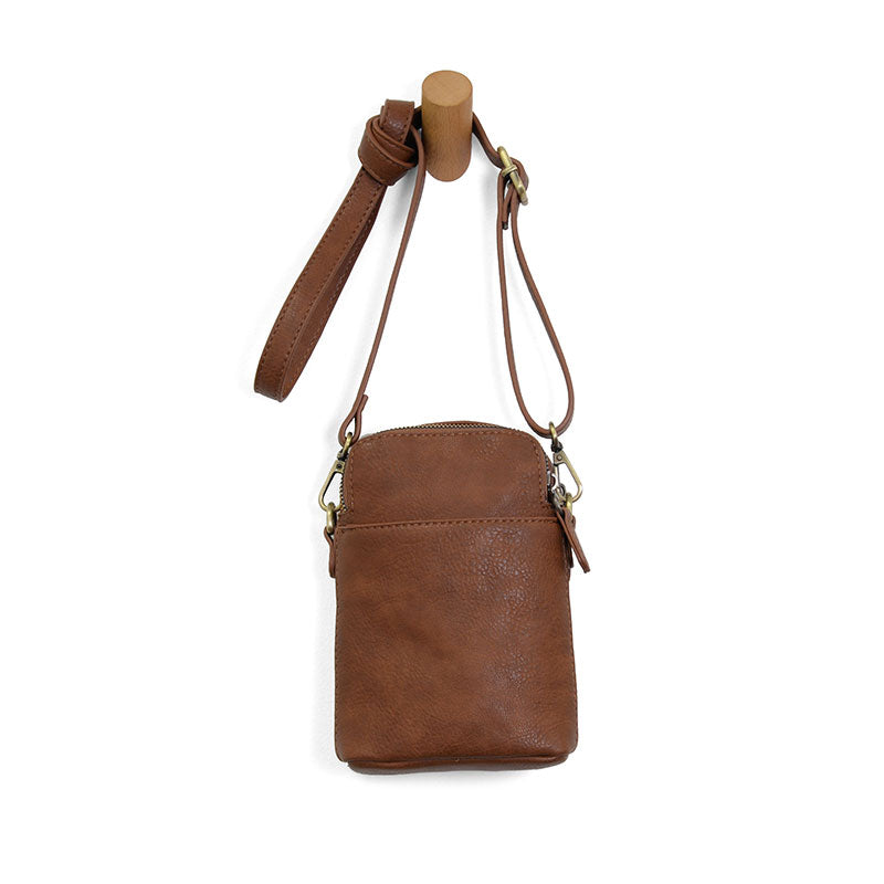 Jolene Crossbody Phone Bag in Caramel