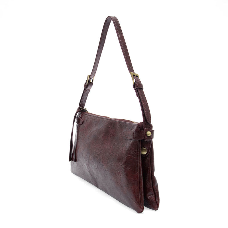 Eve Shoulder Bag in Wine