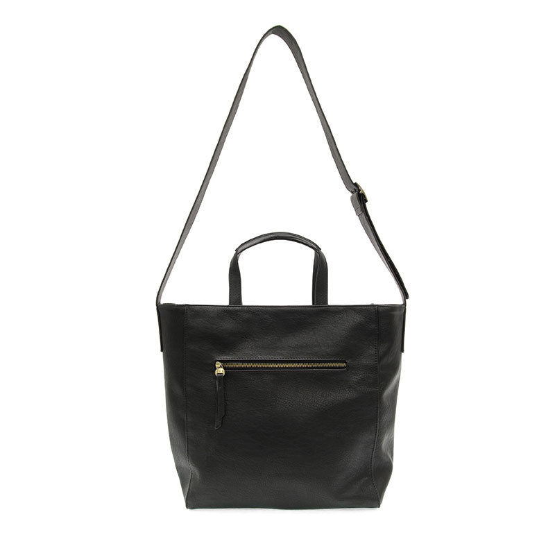 Alma Buckle Tote in Black