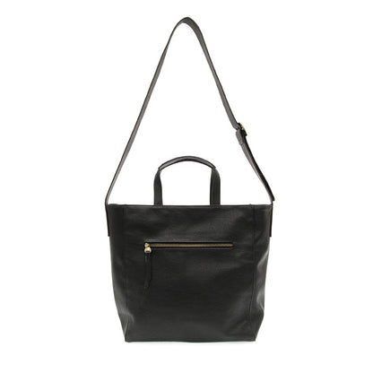 Alma Buckle Tote in Black