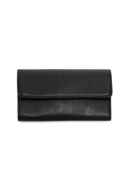 Marnie Mini Trifold Wallet in Black
