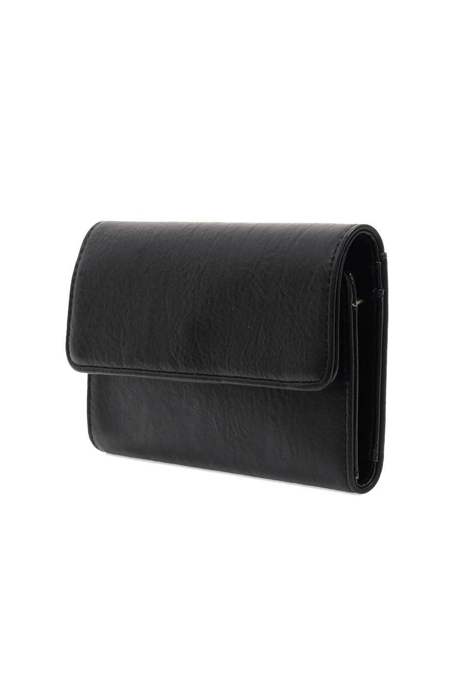 Marnie Mini Trifold Wallet in Black