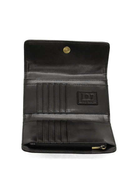 Marnie Mini Trifold Wallet in Black
