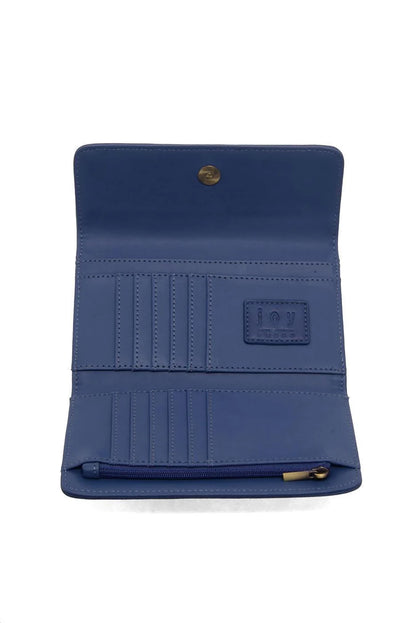 Marnie Mini Trifold Wallet in Navy