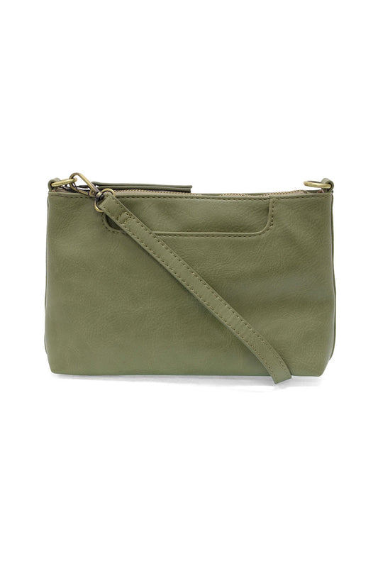 Lovey Zip Top Crossbody in Eucalyptus