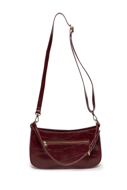 Erin Shoulder Bag in Burgundy