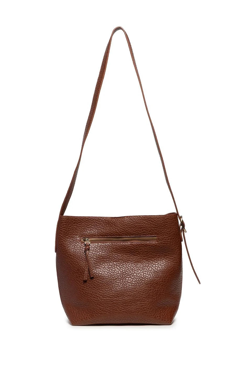 Andie 2-in-1 Bucket Crossbody in Walnut