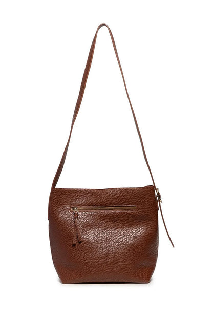 Andie 2-in-1 Bucket Crossbody in Walnut