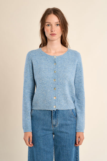 Super Soft Classic Cardigan in Blue