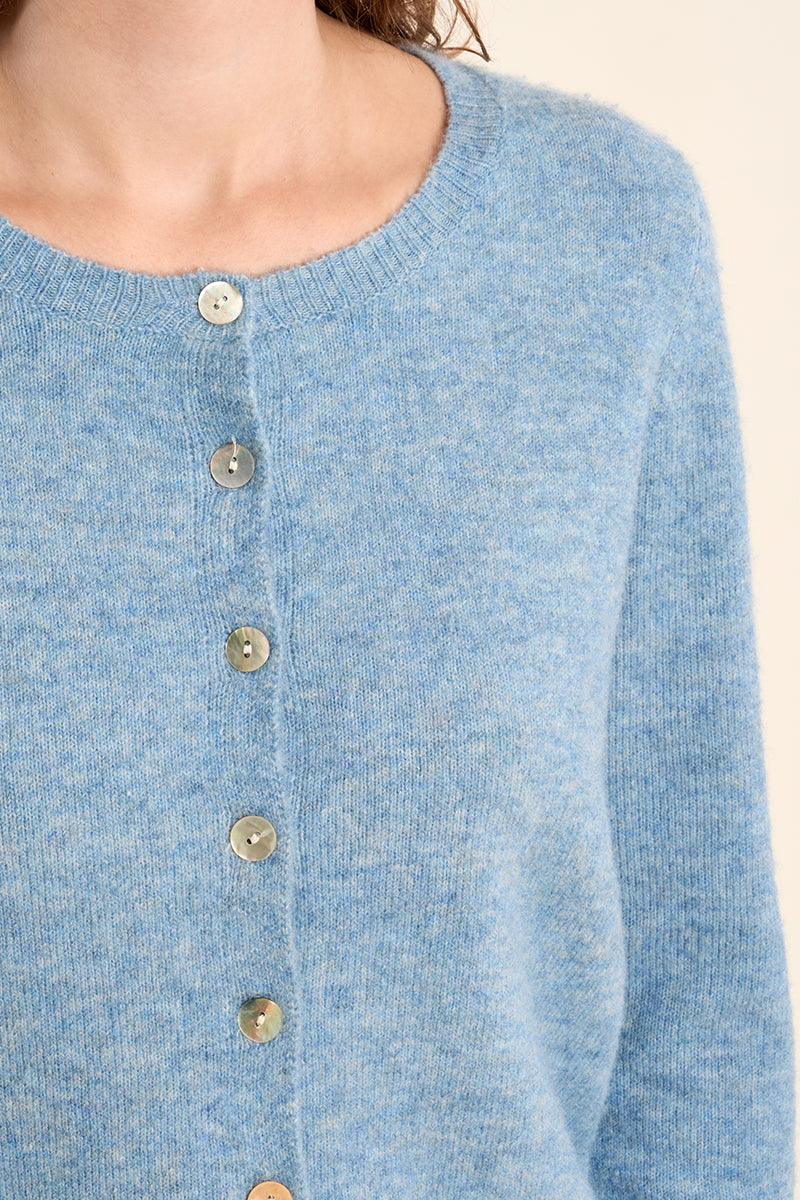 Super Soft Classic Cardigan in Blue
