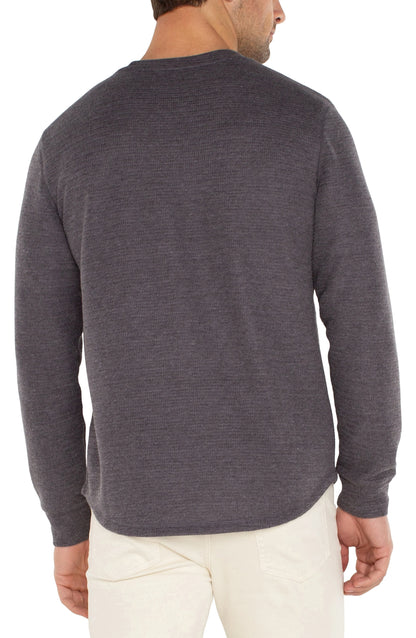 Long Sleeve Crew Neck in Grey