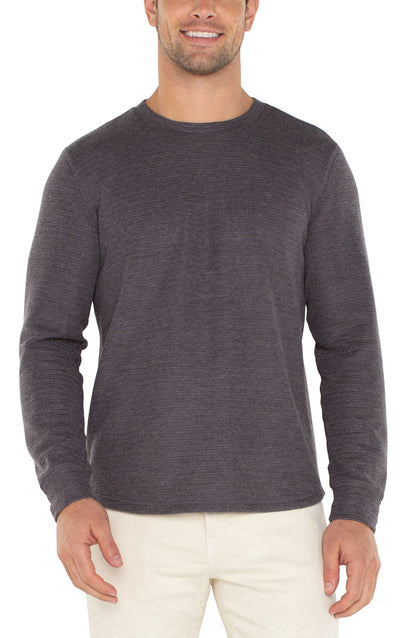 Long Sleeve Crew Neck in Grey