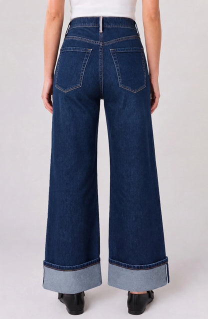 Morgan Cuffed Wide Leg in Cosmic Dust | Liverpool