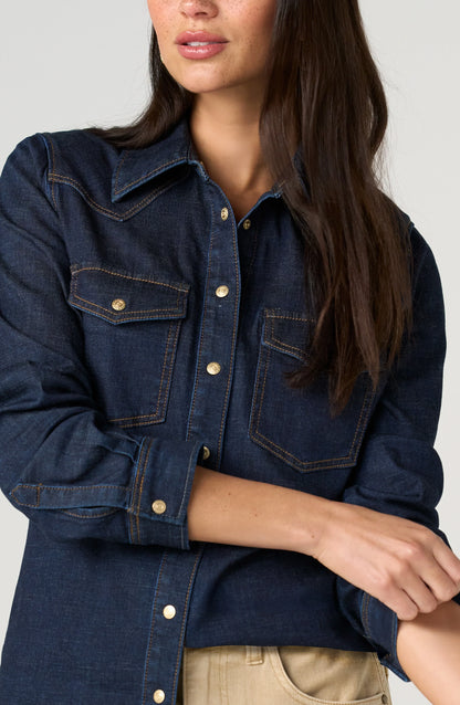 Denim Western Shirt in Triple Crown | Liverpool