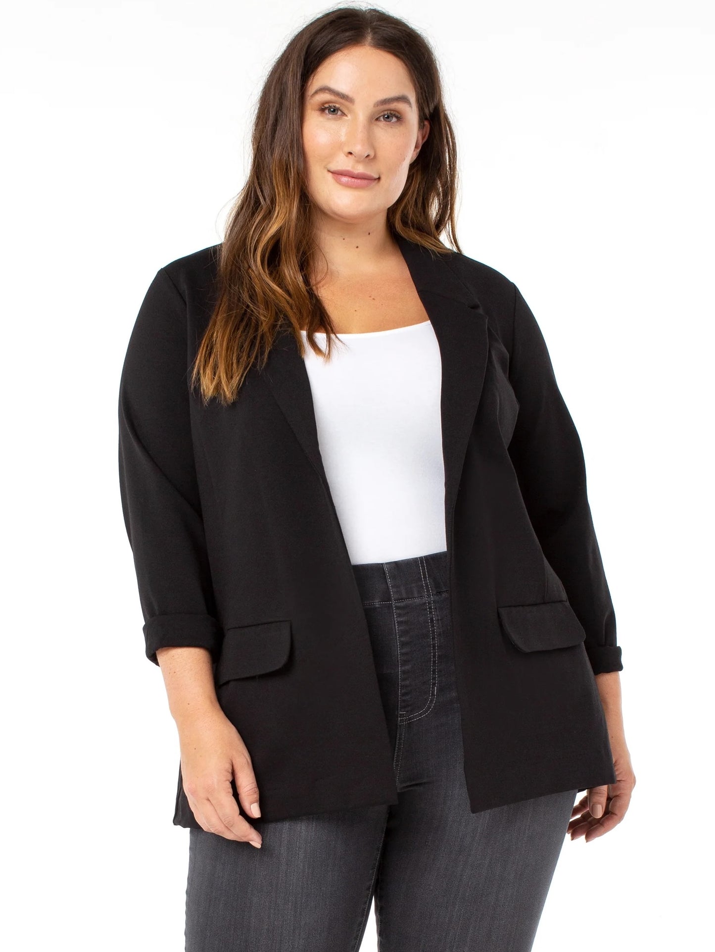 Boyfriend Blazer in Black | Liverpool