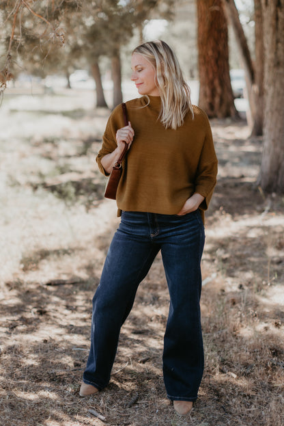 Boho One Size Sweater in Ginger | Kerisma