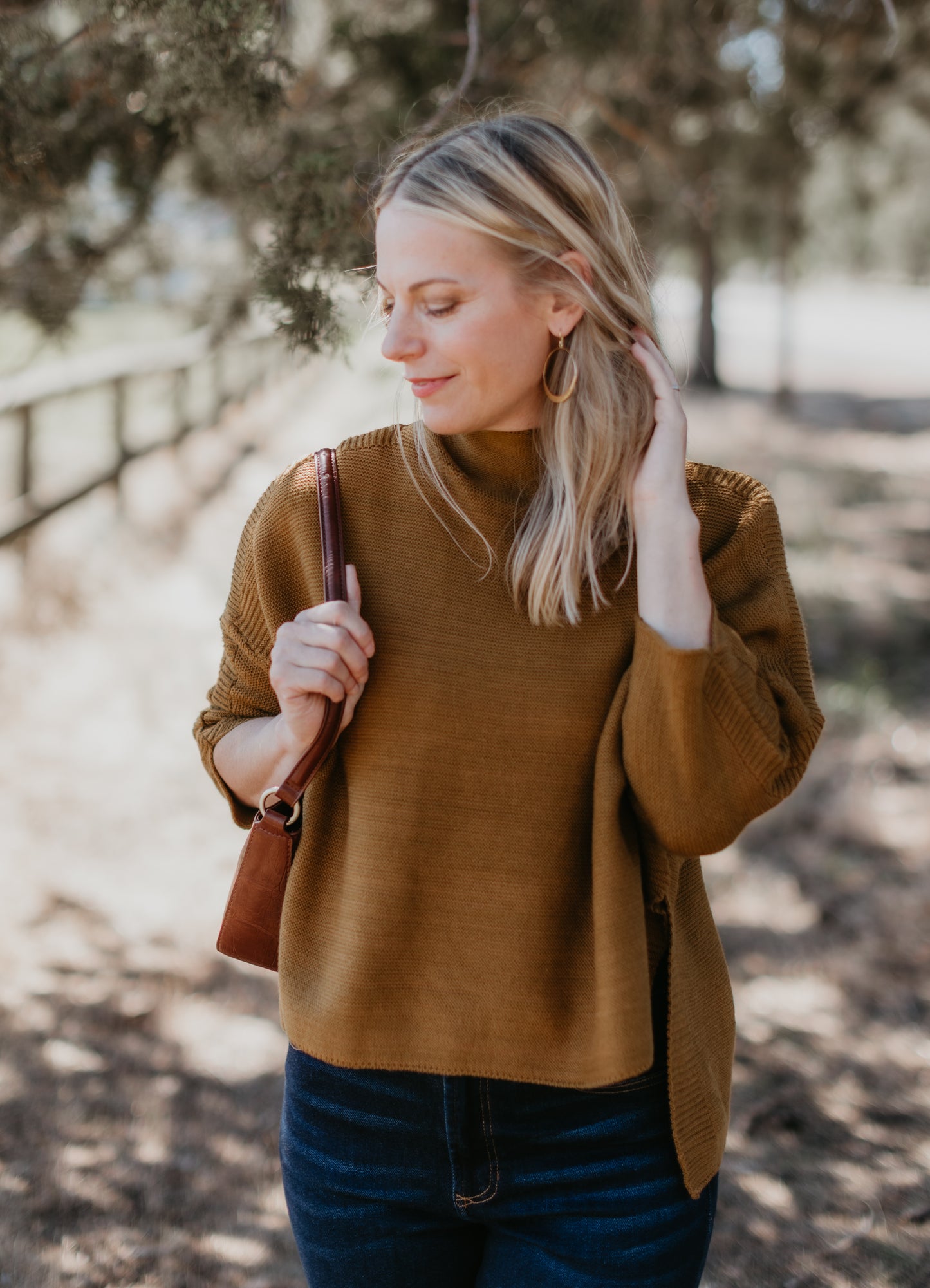 Boho One Size Sweater in Ginger | Kerisma