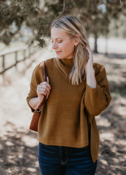 Boho One Size Sweater in Ginger | Kerisma