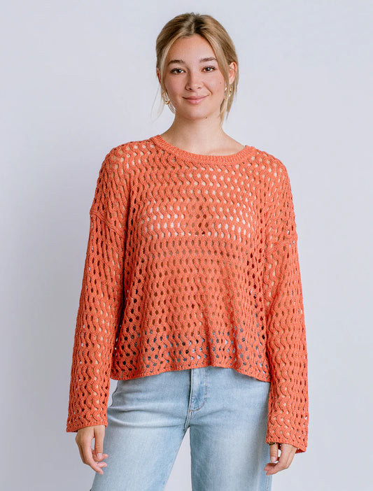 Fusili Sweater in Salmon | Kerisma