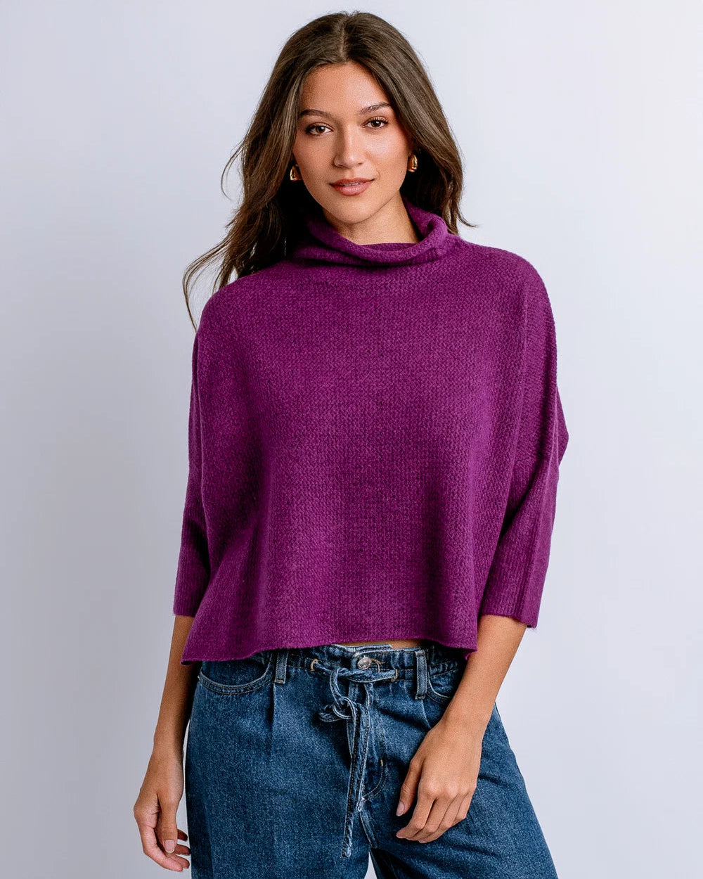 Aja London Sweater in Berry | Kerisma