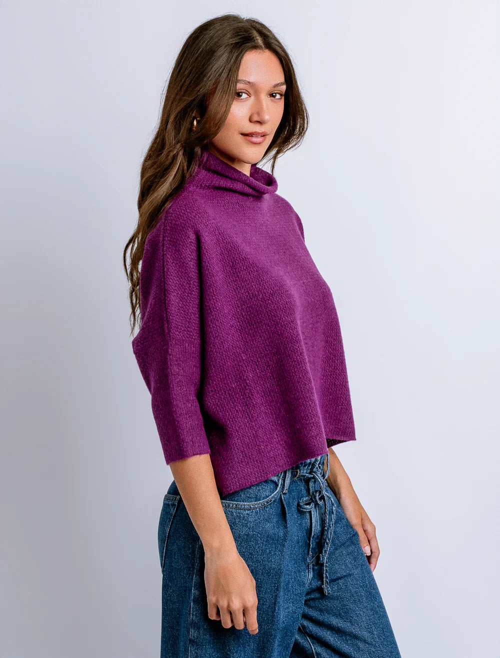 Aja London Sweater in Berry | Kerisma