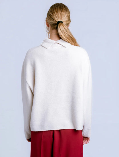 Echo Turtleneck in White Lotus | Kerisma
