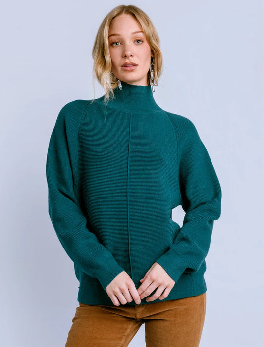 Asima Turtleneck Sweater in Teal | Kerisma