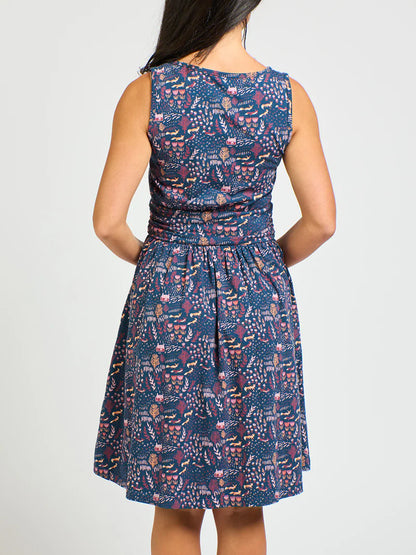 Asheville Dress in Fox Print | Mata Traders