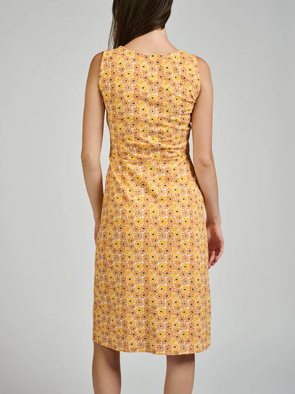 Danica Wrap Dress in Yellow | Mata Traders