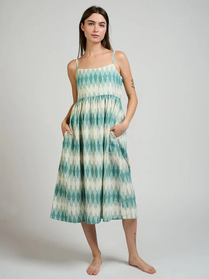 Sofia Dress in Teal | Mata Traders