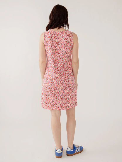 Evanston Dress in Red Fern Print | Mata Traders