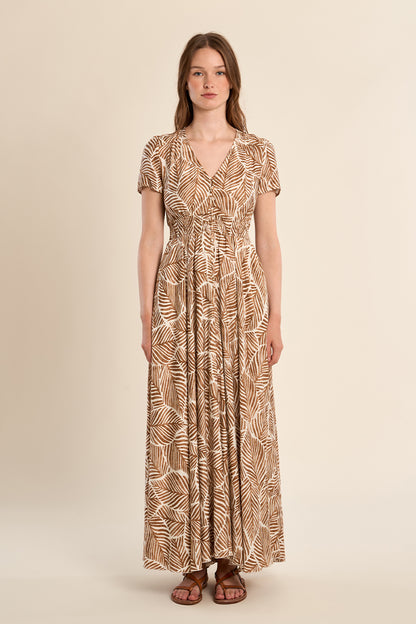 Mathilde Maxi Dress in Camel